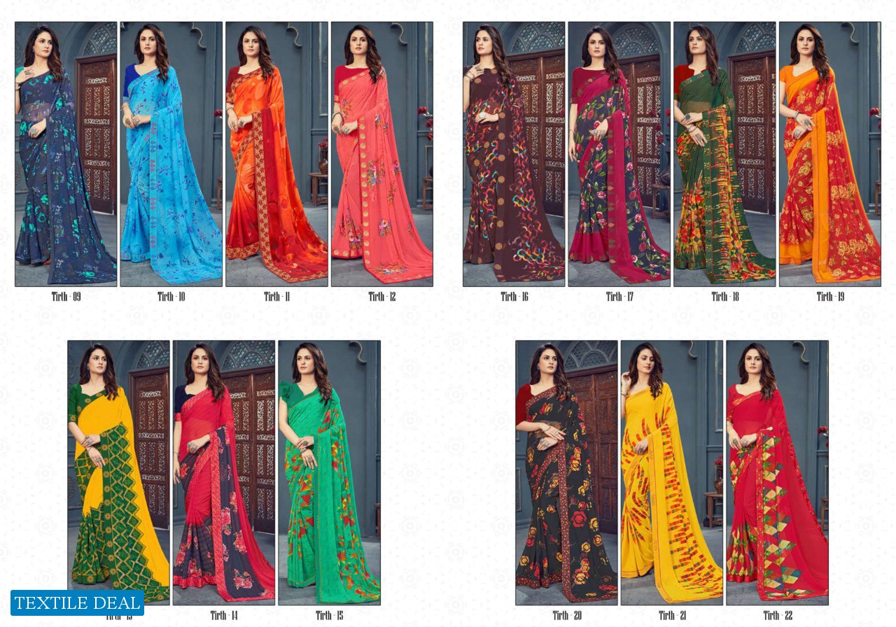 Sahiba Tirth Wholesale Casual Fancy Border Sarees