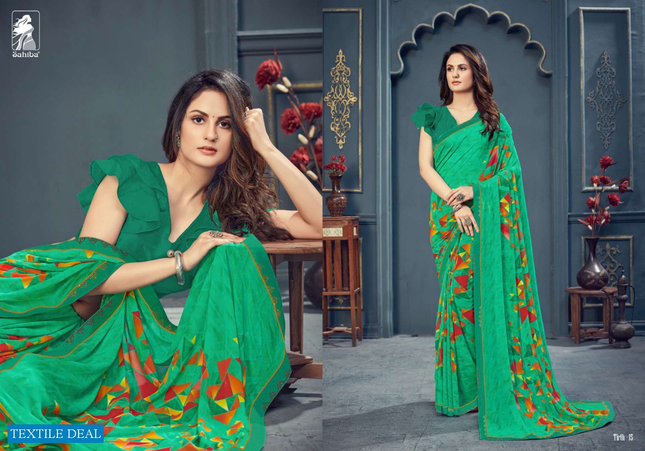 Sahiba Tirth Wholesale Casual Fancy Border Sarees