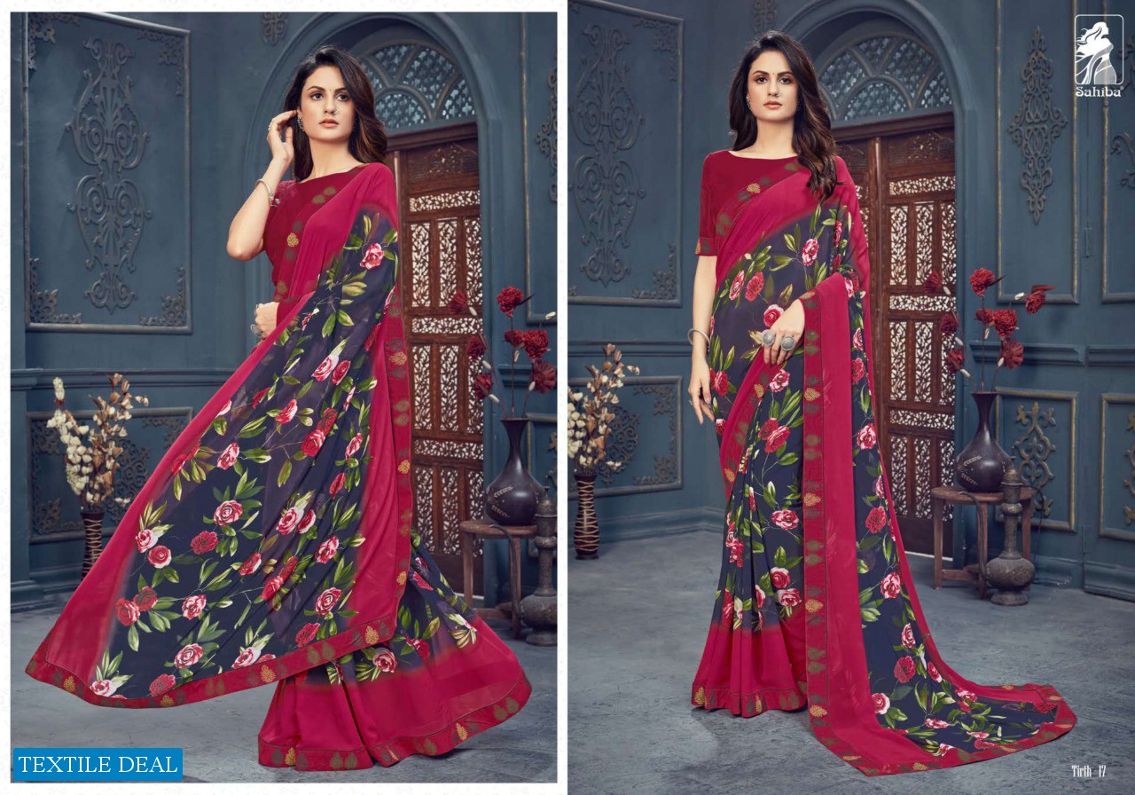 Sahiba Tirth Wholesale Casual Fancy Border Sarees