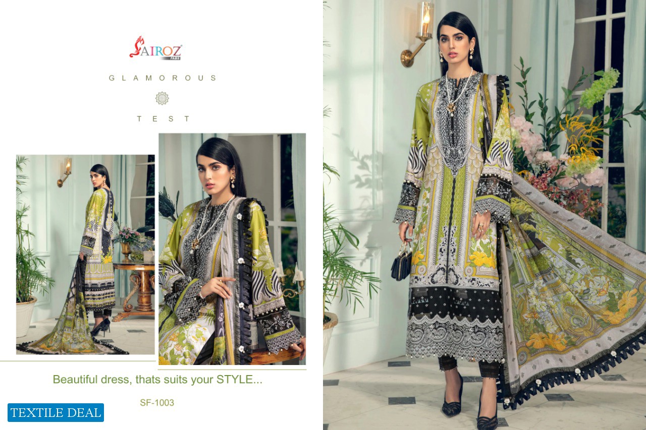 Sairoz Fab Anaya Luxury Lawn 2021 Wholesale Pakistani Concept Dress Material