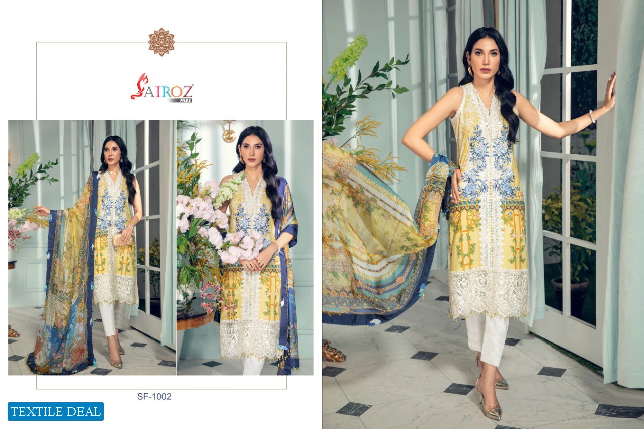 Sairoz Fab Anaya Luxury Lawn 2021 Wholesale Pakistani Concept Dress Material