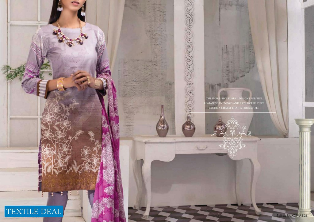 Salitex Silkoria Summer lawn Embroidered Collection 2020