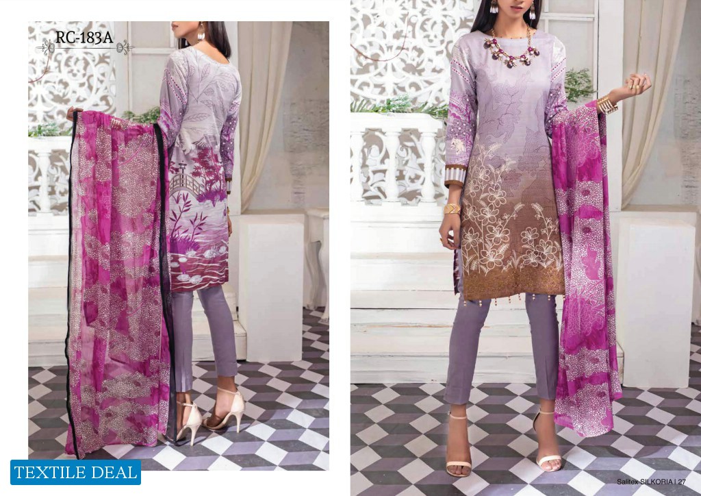 Salitex Silkoria Summer lawn Embroidered Collection 2020