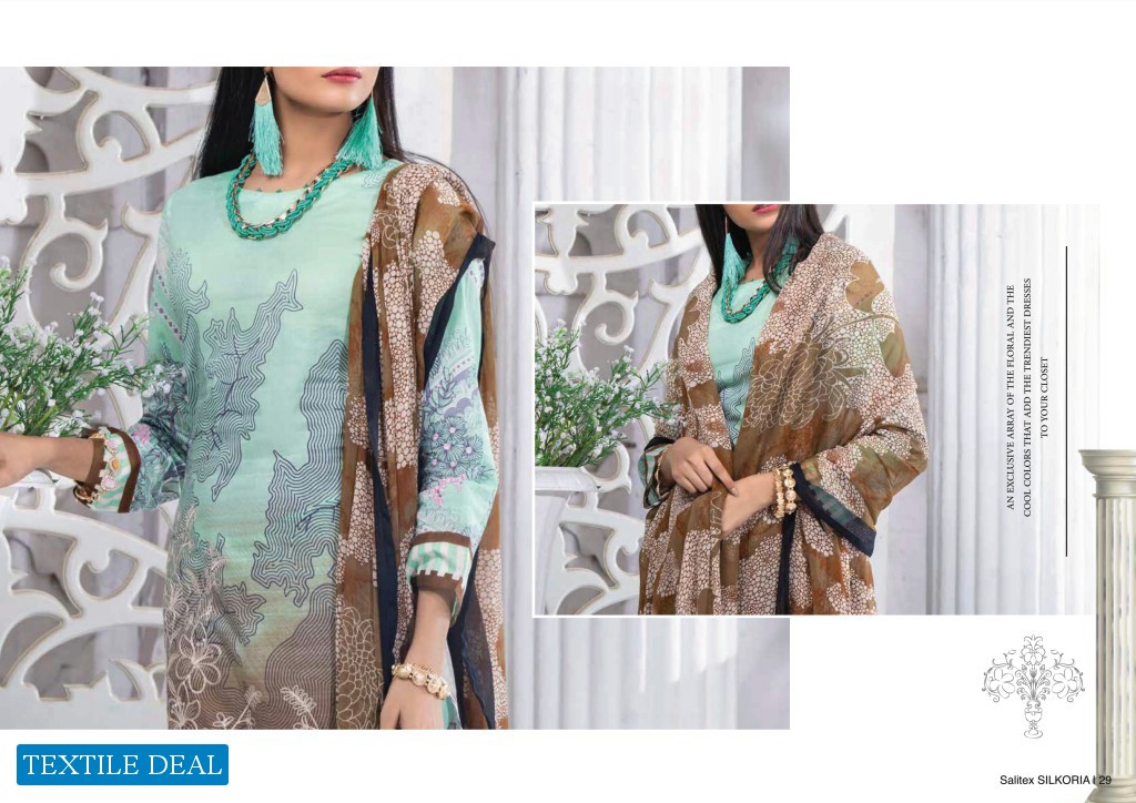 Salitex Silkoria Summer lawn Embroidered Collection 2020