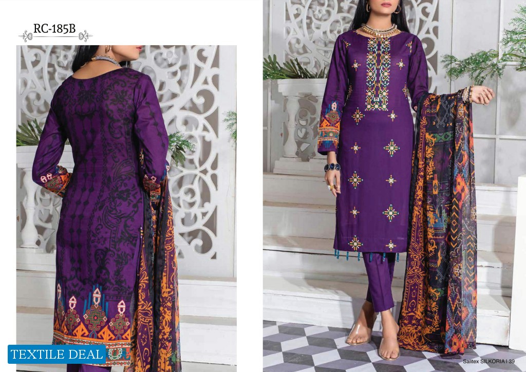 Salitex Silkoria Summer lawn Embroidered Collection 2020