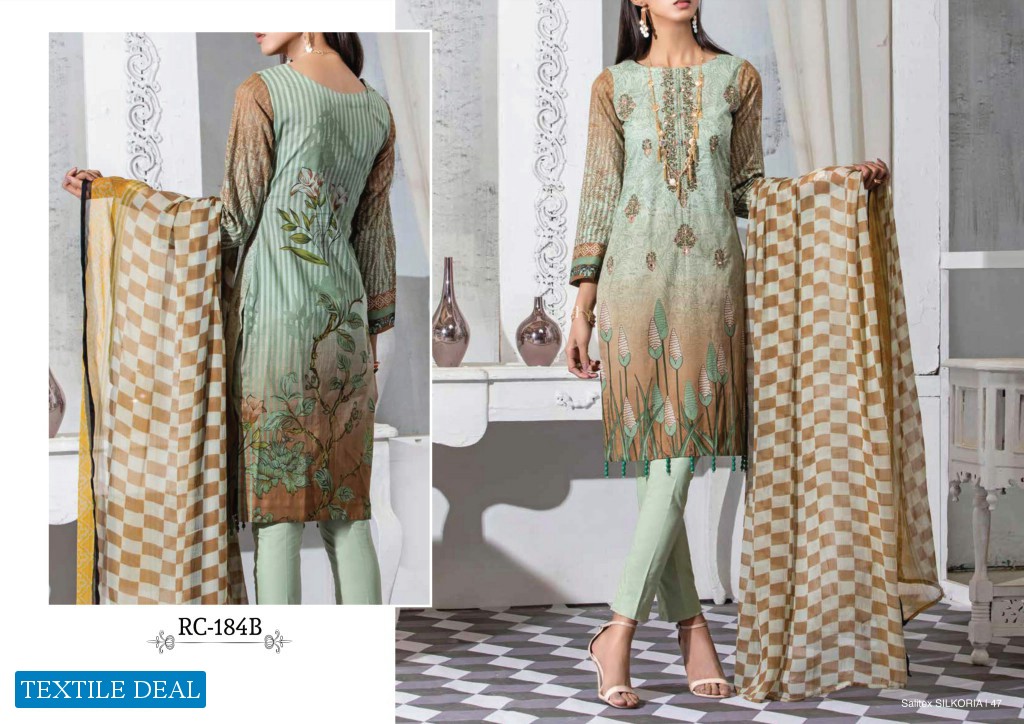Salitex Silkoria Summer lawn Embroidered Collection 2020