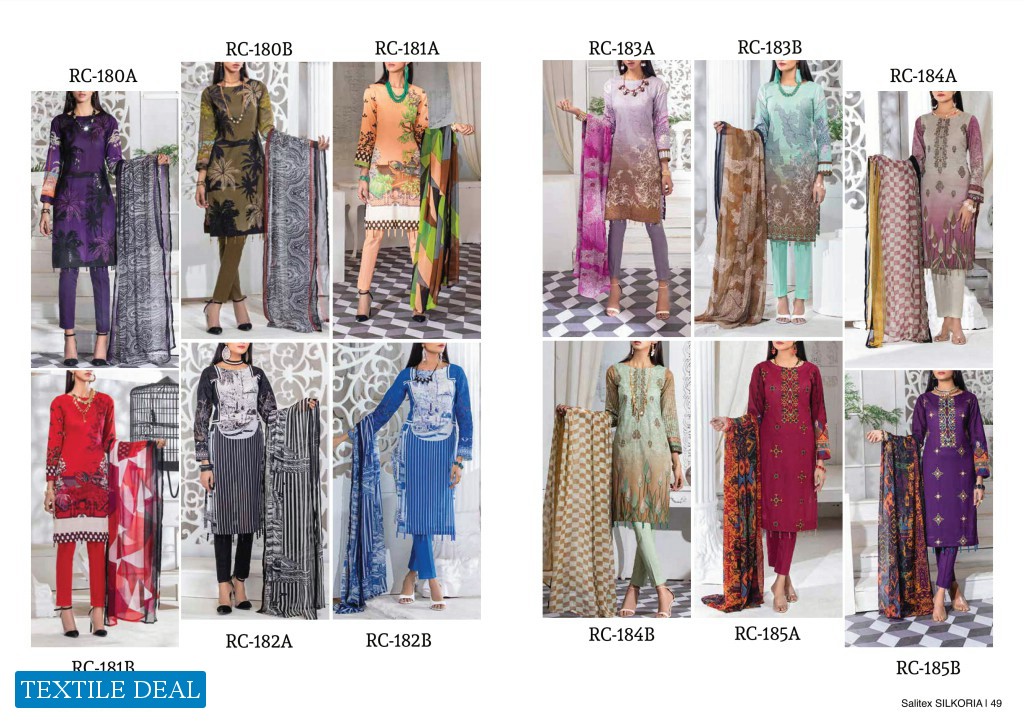 Salitex Silkoria Summer lawn Embroidered Collection 2020