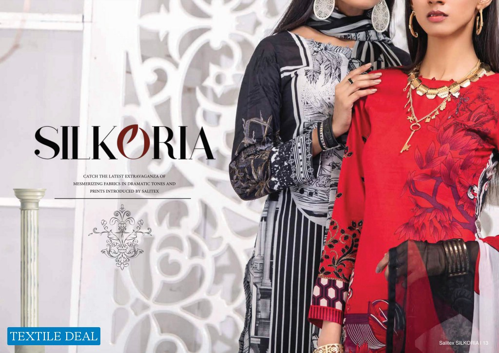 Salitex Silkoria Summer lawn Embroidered Collection 2020