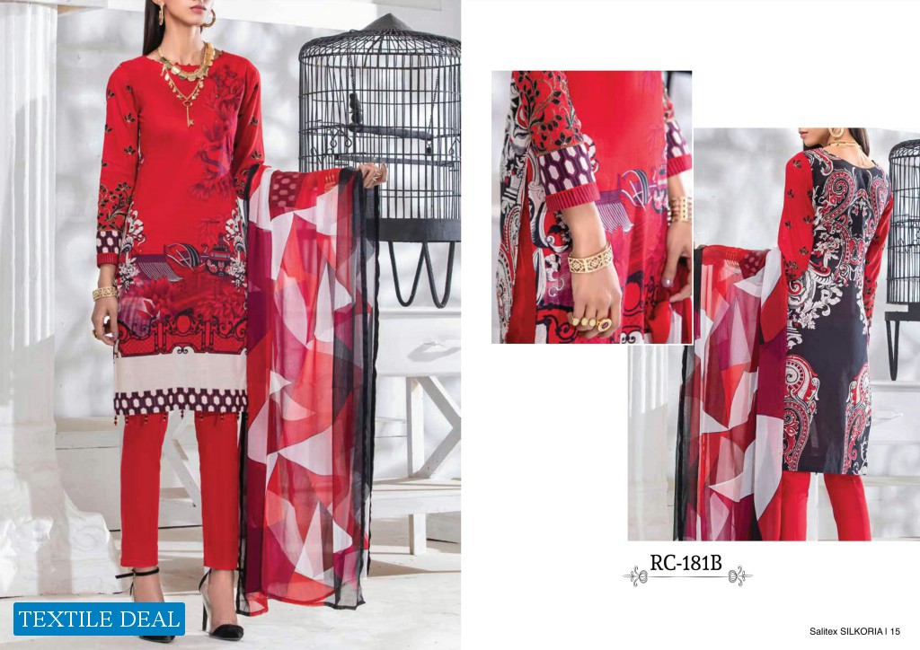 Salitex Silkoria Summer lawn Embroidered Collection 2020