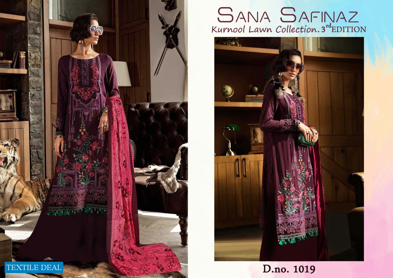 Sana Safinaz Kurnool Lawn Collection Vol-3 Wholesale Dress Material