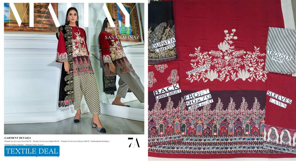 Sana Safinaz Mahay Master Replica Wholesale Pakistani Suits