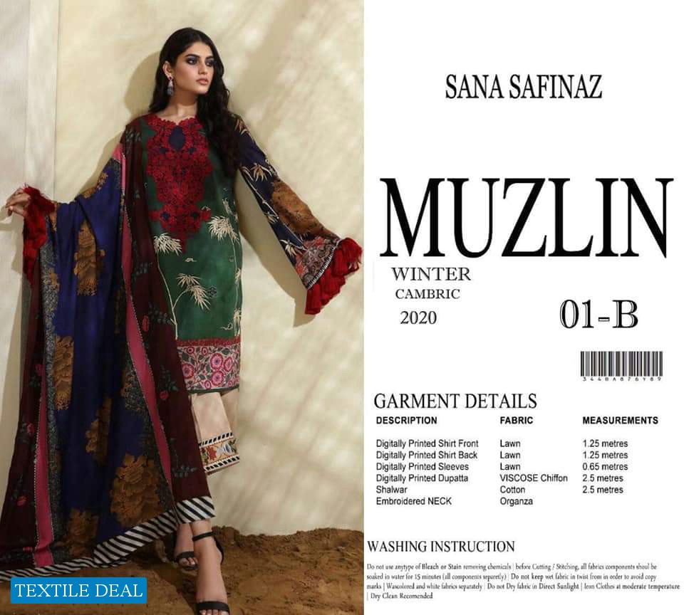 Sana Safinaz Muzlin Pakistani Master Replica Salwar Kameez