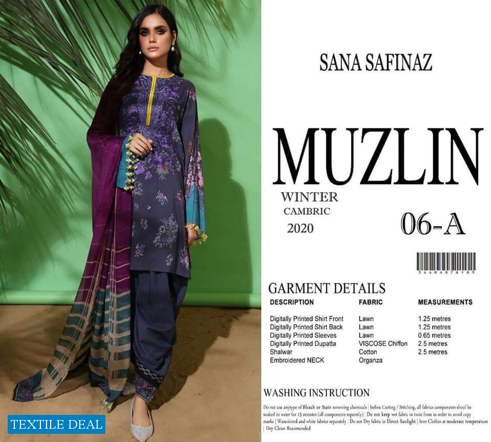 Sana Safinaz Muzlin Pakistani Master Replica Salwar Kameez