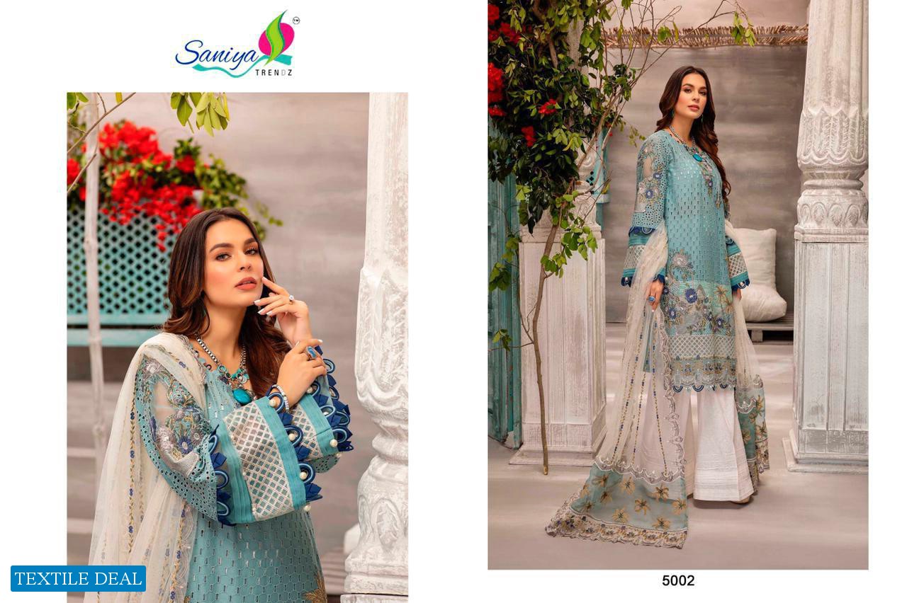 Saniya Adan libaas Vol-2 Schiffli Work Pakistani Concept Dress