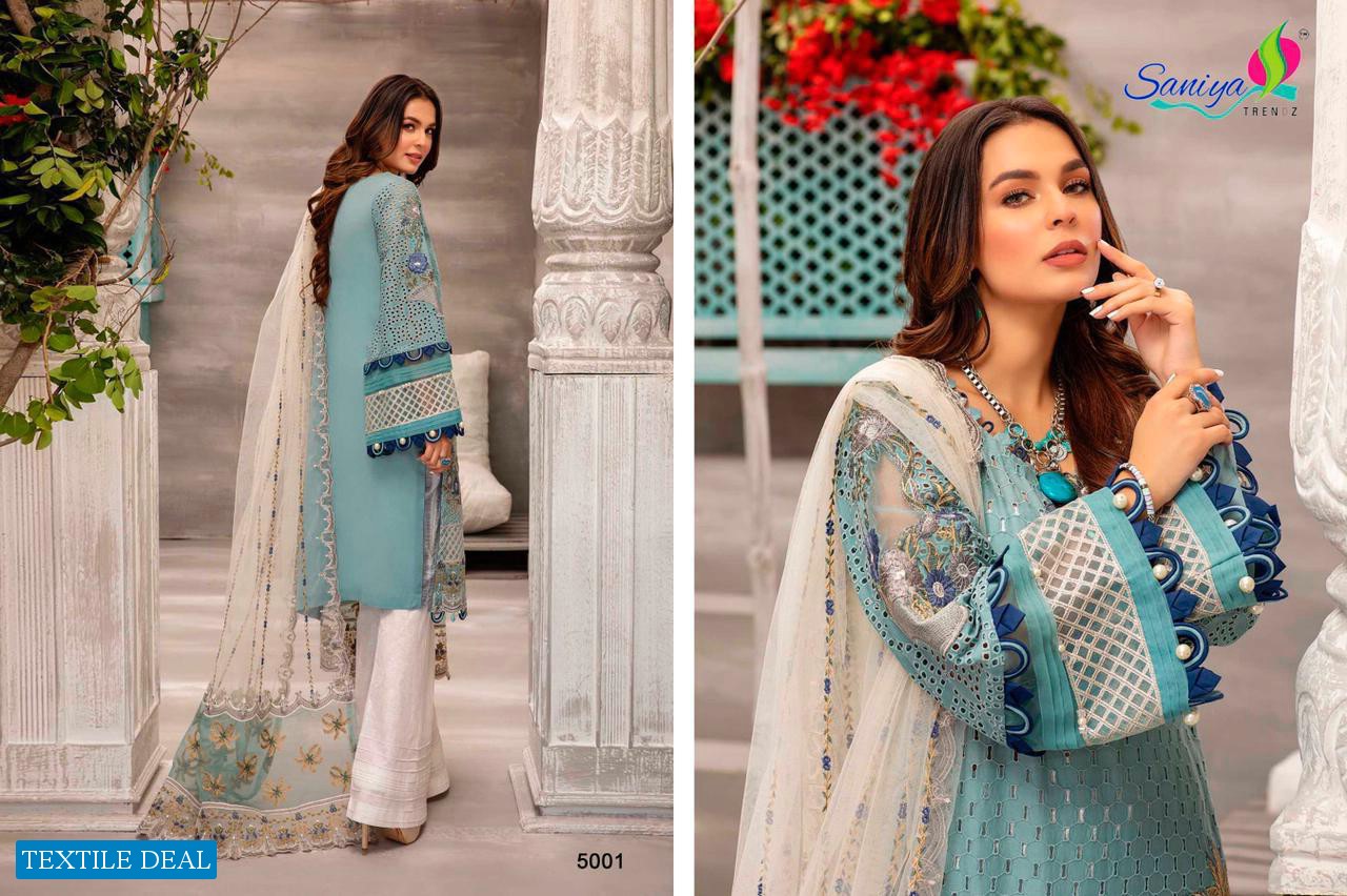 Saniya Adan libaas Vol-2 Schiffli Work Pakistani Concept Dress