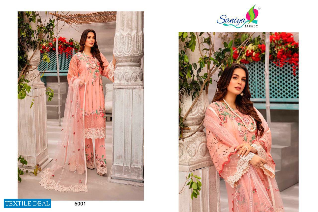 Saniya Adan libaas Vol-2 Schiffli Work Pakistani Concept Dress