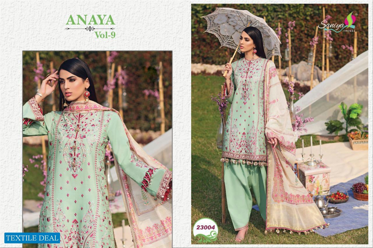 Saniya Anaya-9 premium Lawn Pakistani Concept Catalog