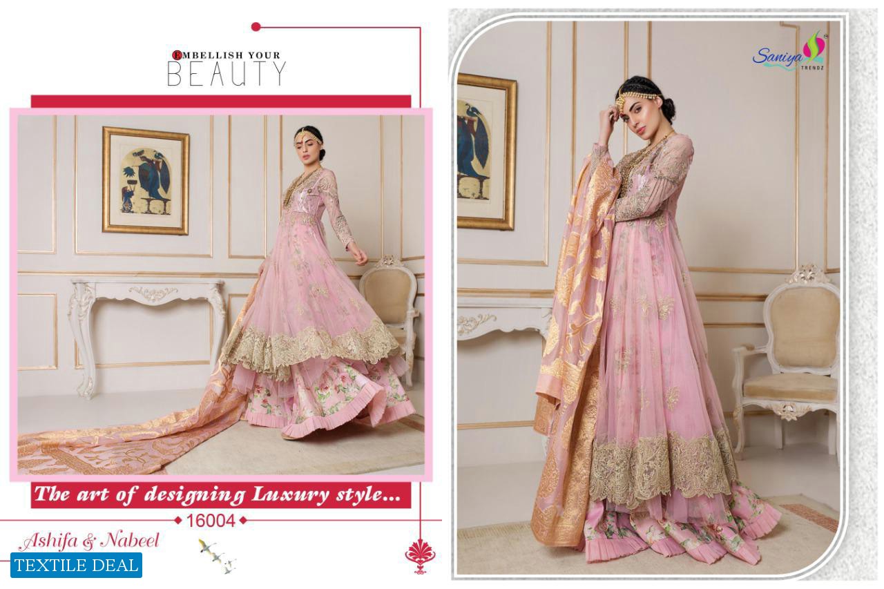 Saniya Ashifa And Nabeel Wholesale Pakistani Concept Dress Material