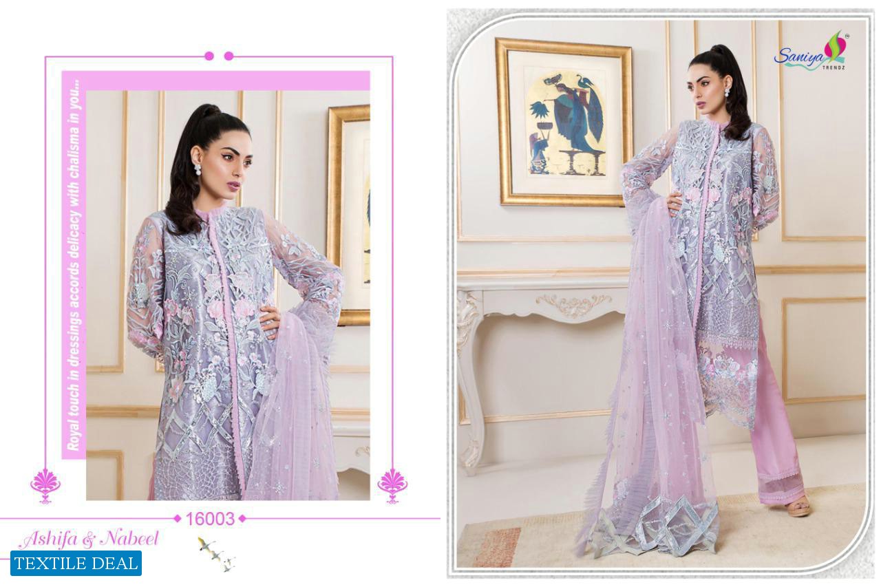 Saniya Ashifa And Nabeel Wholesale Pakistani Concept Dress Material