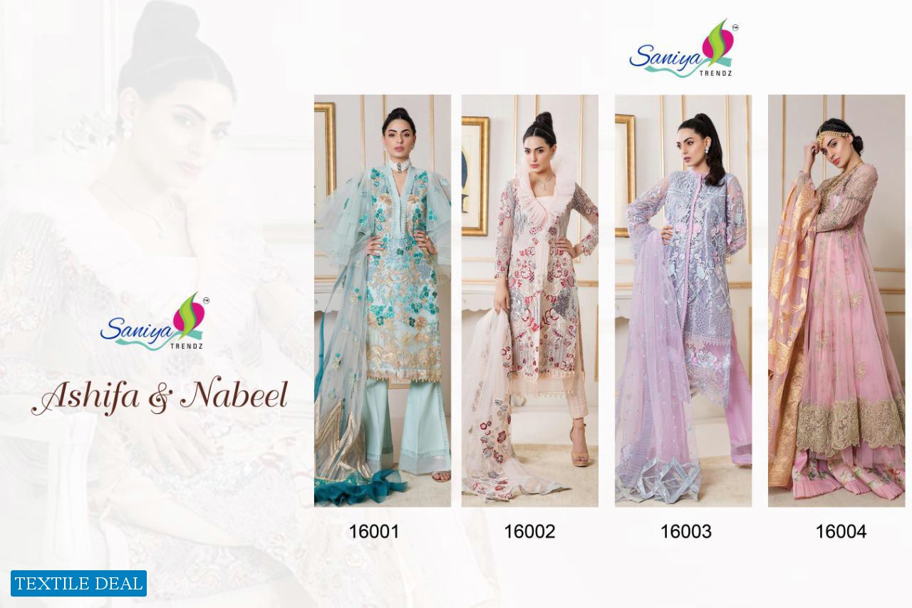Saniya Ashifa And Nabeel Wholesale Pakistani Concept Dress Material