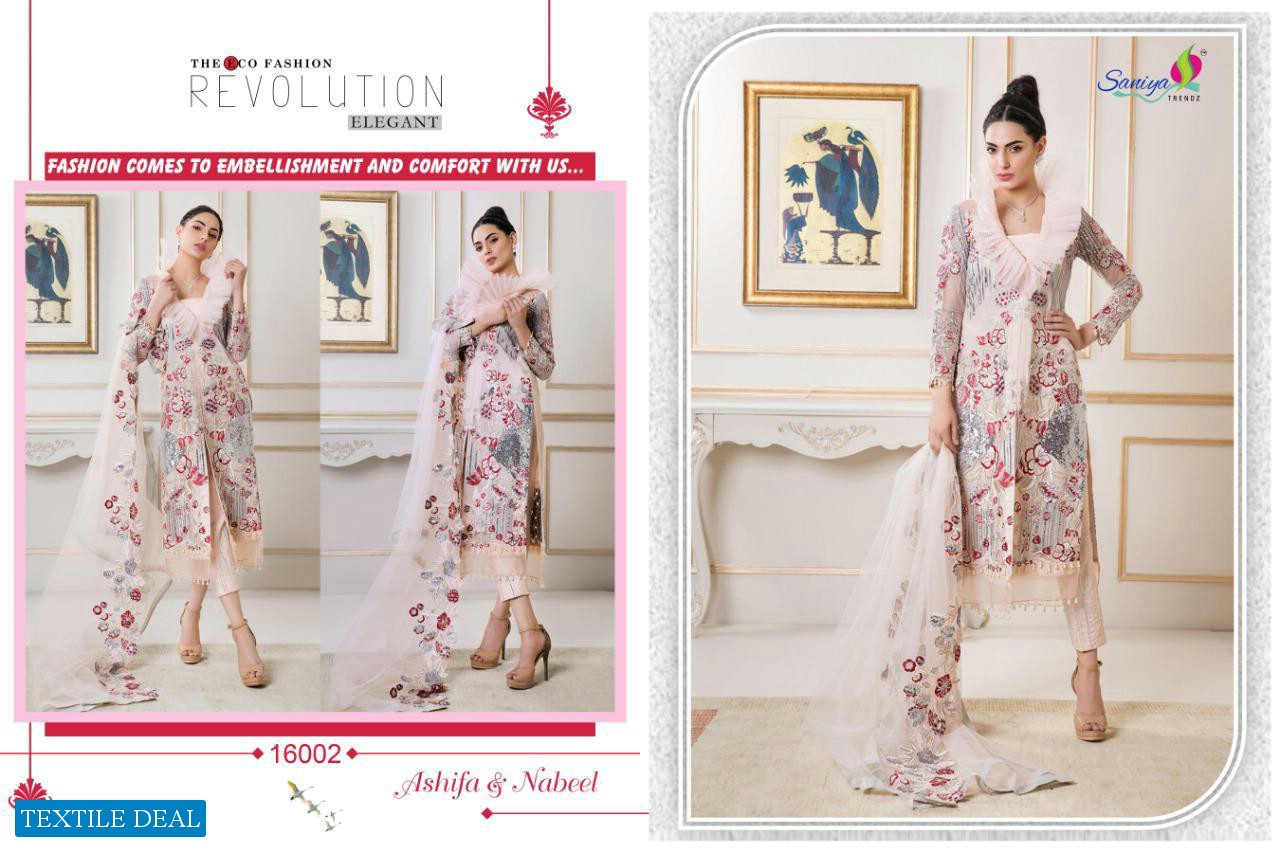 Saniya Ashifa And Nabeel Wholesale Pakistani Concept Dress Material