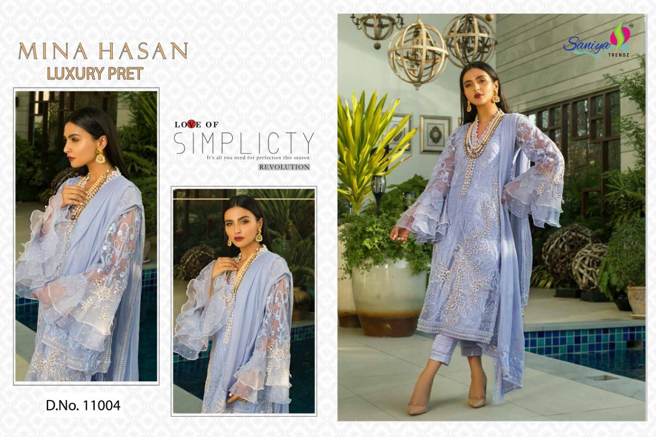 Saniya MIna Hasan Luxury Pret Wholesale Pakistani Concept Dress Material