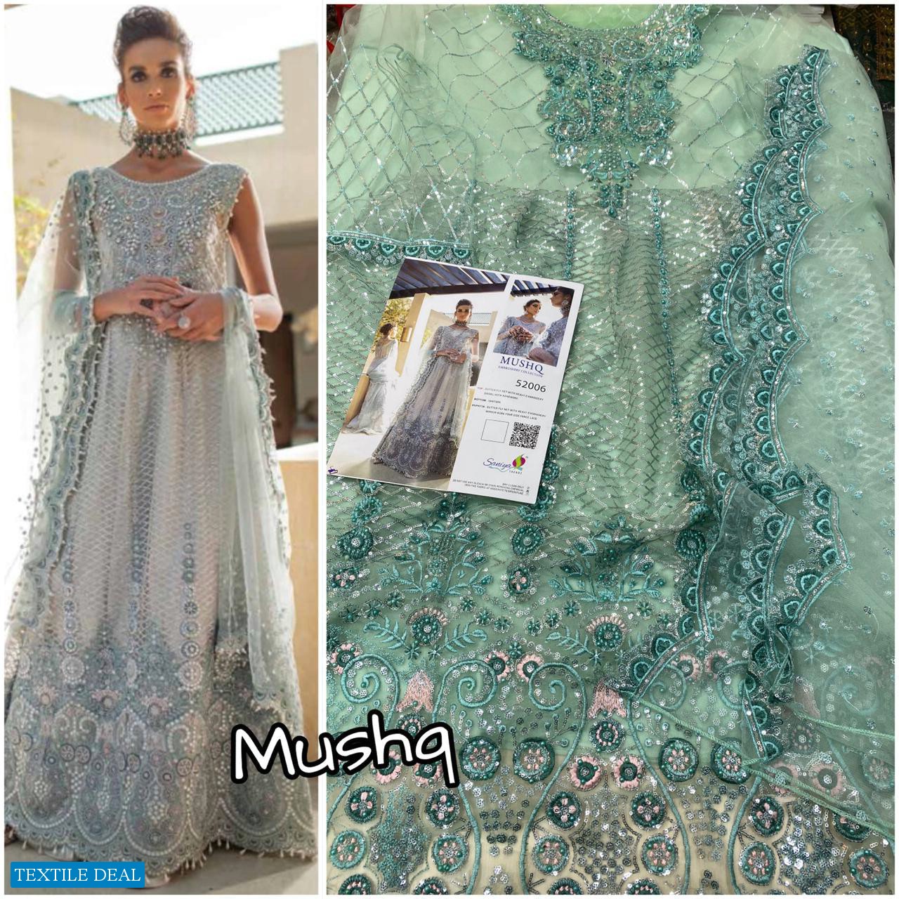 Saniya Mushq Wholesale Bridal Pakistani Salwar Kameez