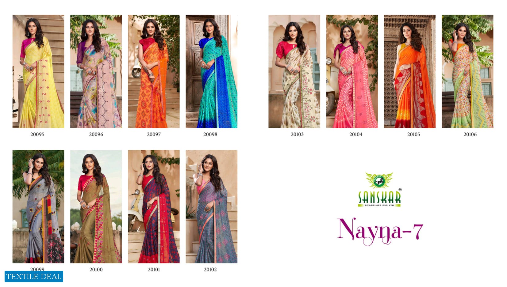 Sanskar Nayna Vol-7 Wholesale Casual Indian Saree