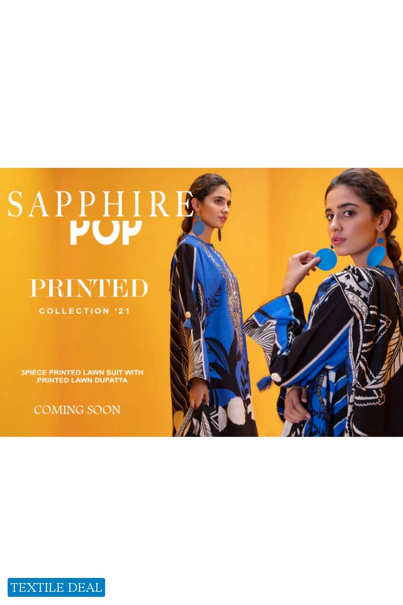 Sapphire Pop Lawn Vol-1 2021 Wholesale Pakistani Suits