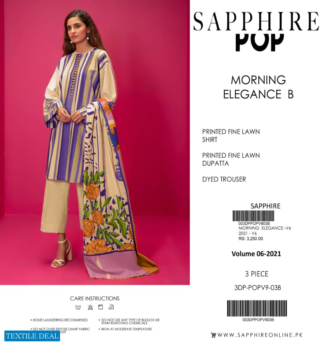 Sapphire Pop Lawn Vol-1 2021 Wholesale Pakistani Suits
