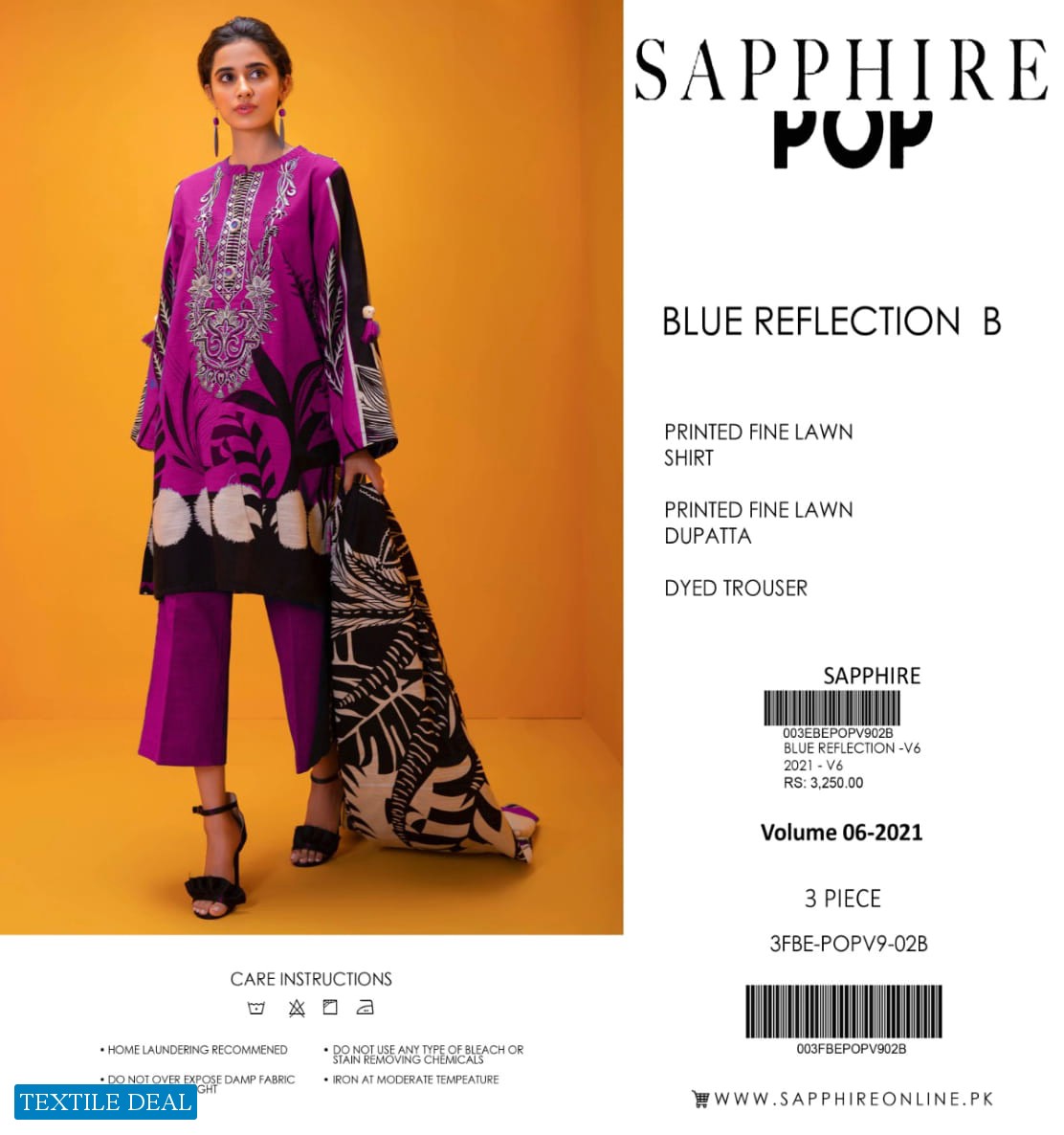 Sapphire Pop Lawn Vol-1 2021 Wholesale Pakistani Suits
