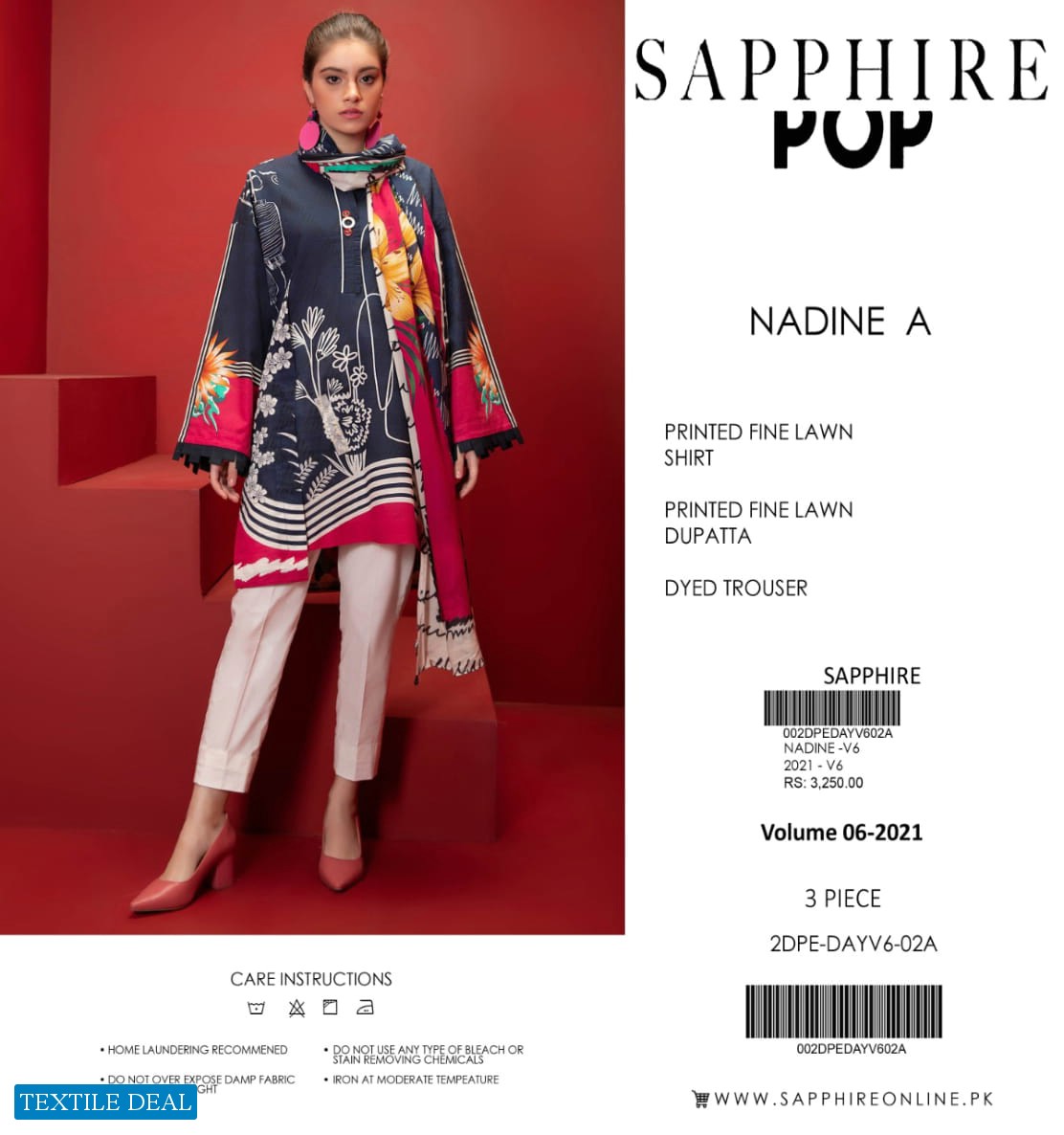 Sapphire Pop Lawn Vol-1 2021 Wholesale Pakistani Suits