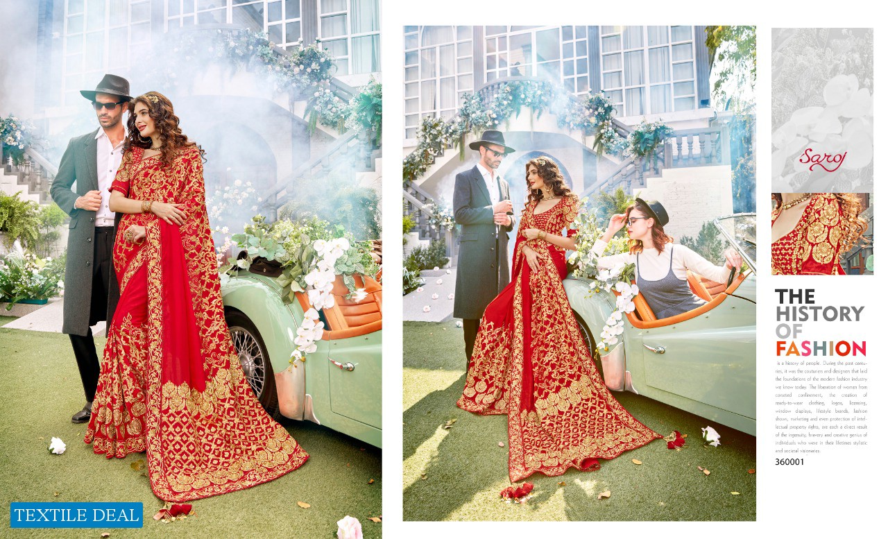 Saroj Libaas Wholesale Heavy Fabrics Ethnic Saree