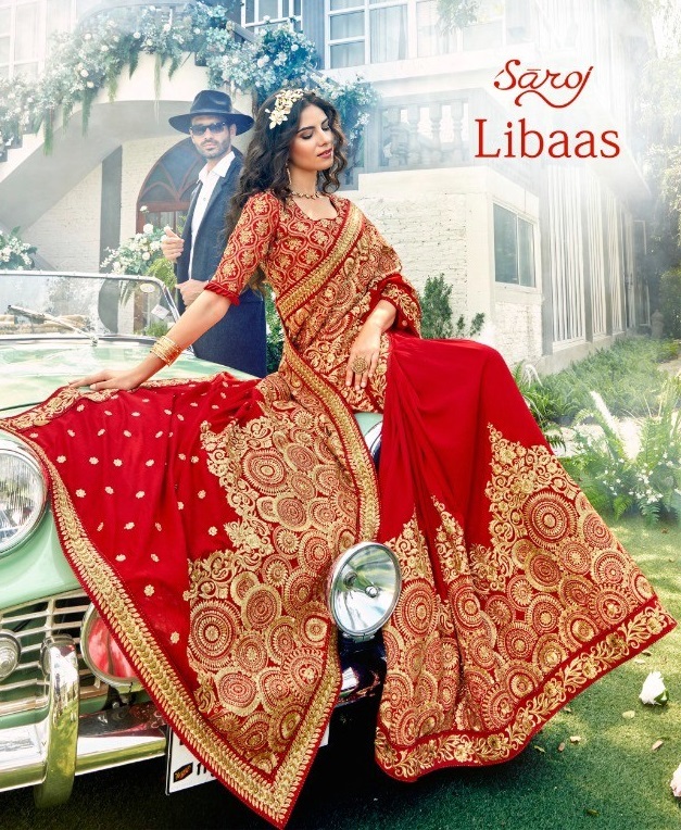Saroj Libaas Wholesale Heavy Fabrics Ethnic Saree