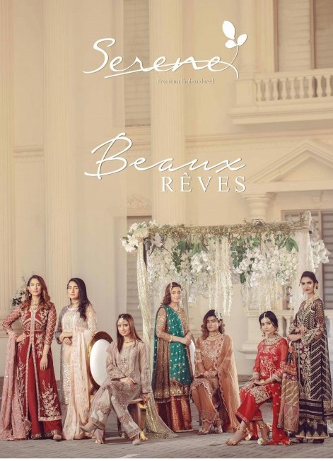 Serene Premium Embroidered Beaux Reves Vol-10 Branded Pakistani Salwar Kameez