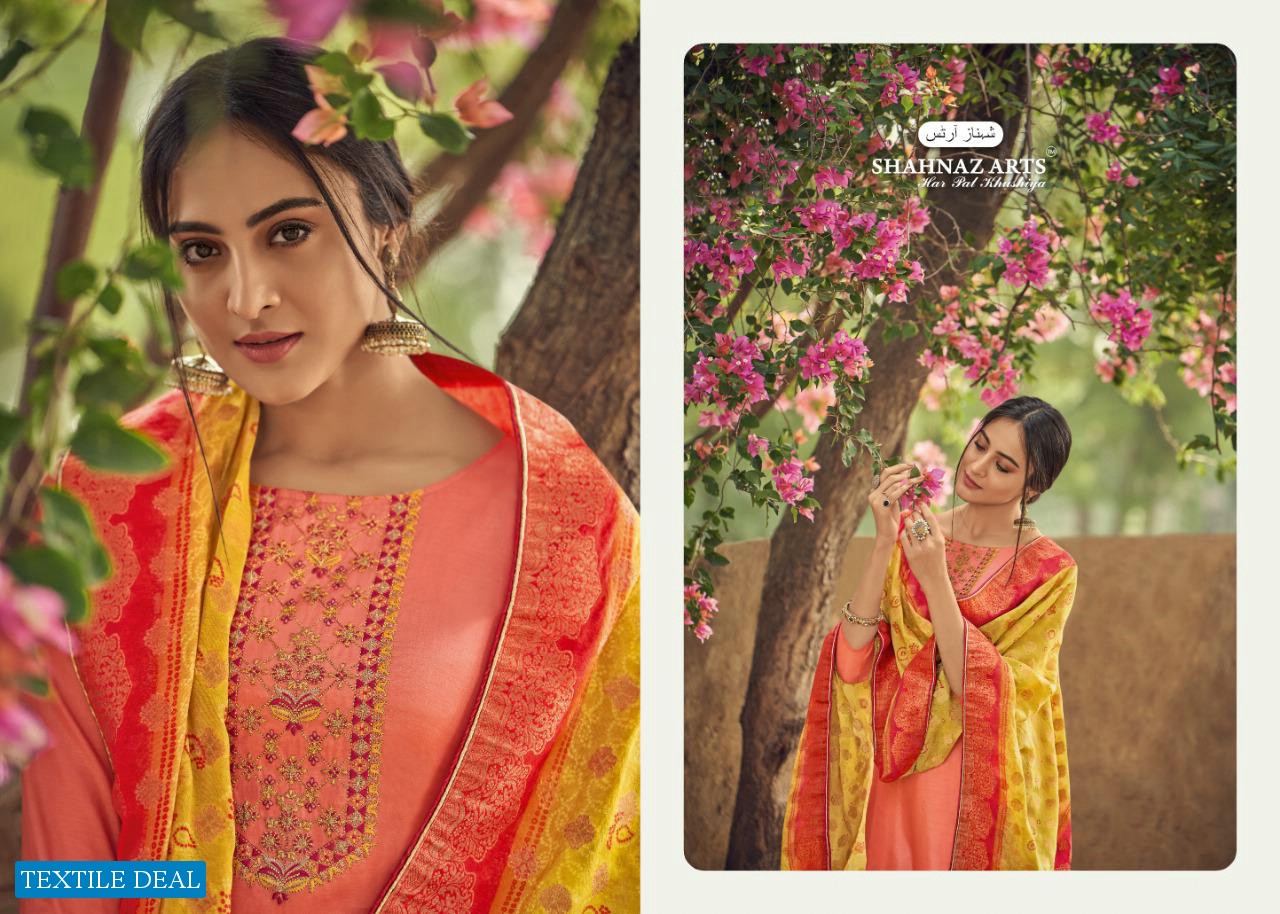 Shahnaz Art Diyah Wholesale tusser Silk Dress Material