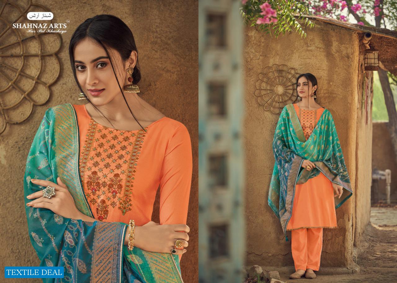 Shahnaz Art Diyah Wholesale tusser Silk Dress Material