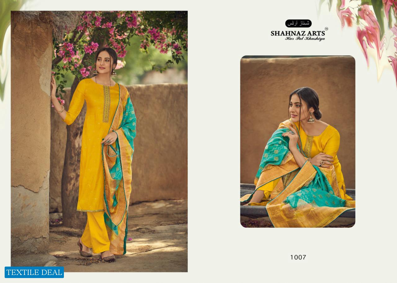 Shahnaz Art Diyah Wholesale tusser Silk Dress Material