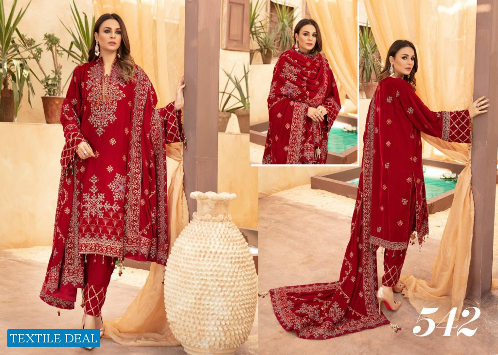 Shaista Luxury Velvet Collection Wholesale Luxury Pakistani Catalog