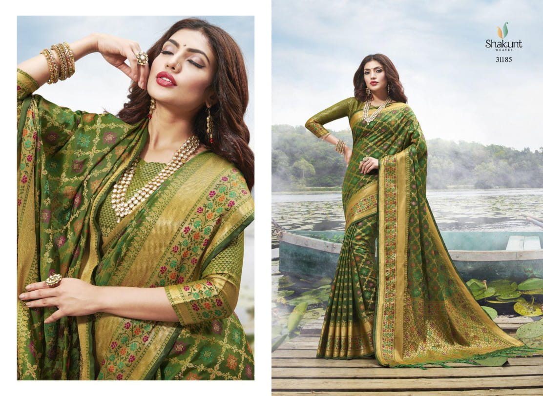 Shakunt Manimukhta Wholesale Weaving Silk Sarees