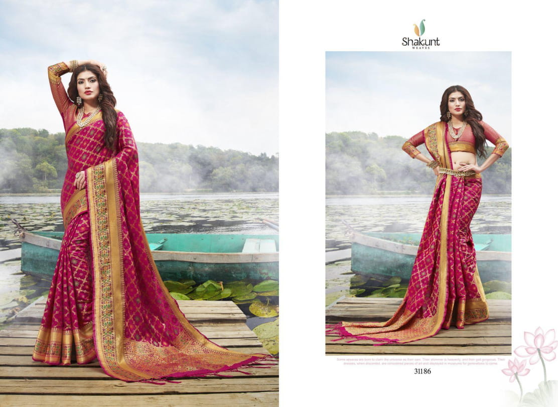Shakunt Manimukhta Wholesale Weaving Silk Sarees