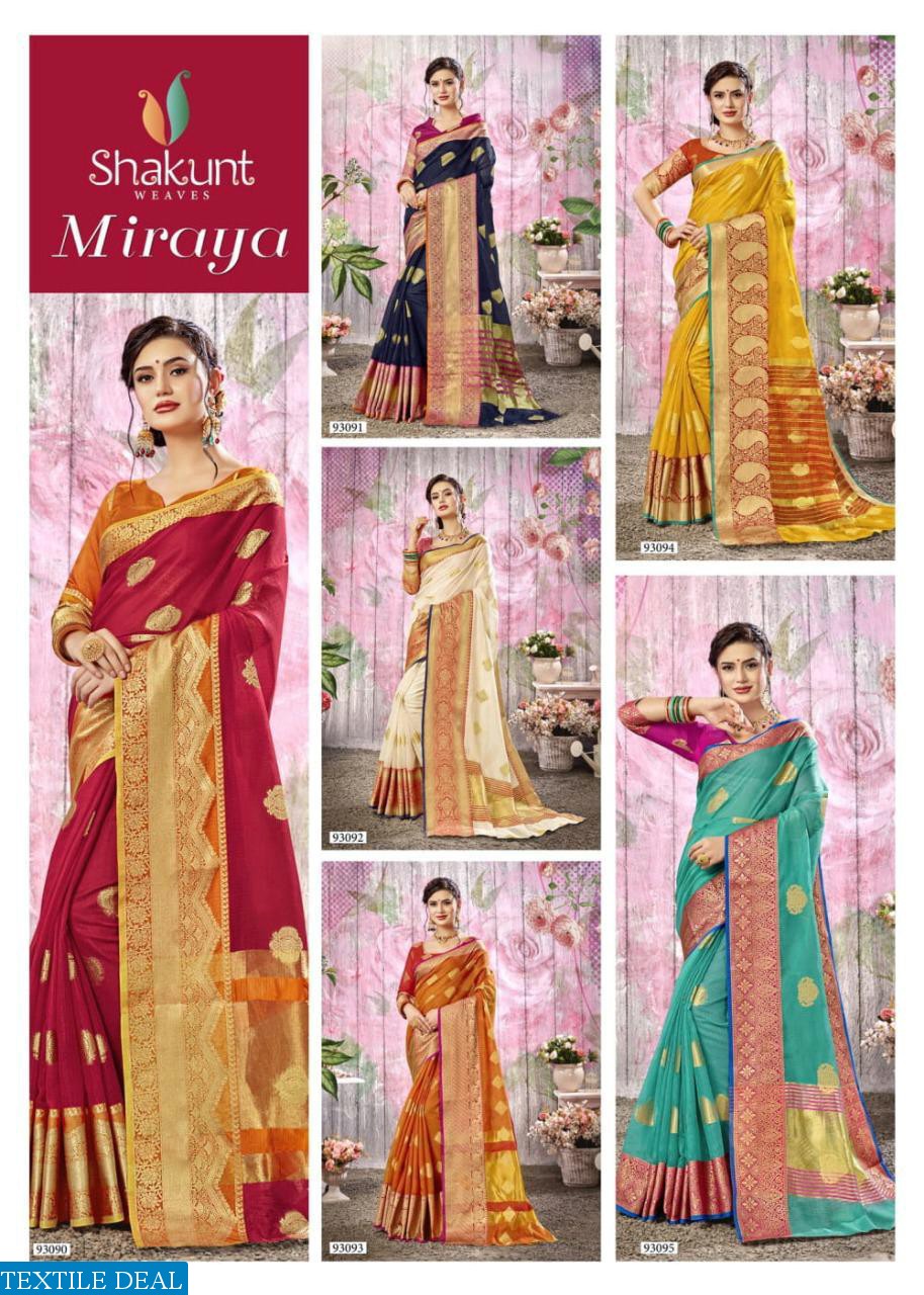 Shakunt Miraya Wholesale Weaving Silk Sarees