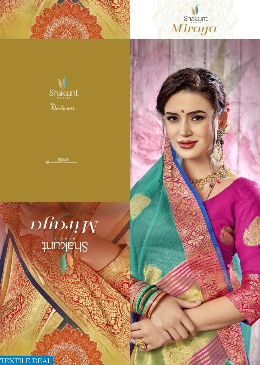 Shakunt Miraya Wholesale Weaving Silk Sarees