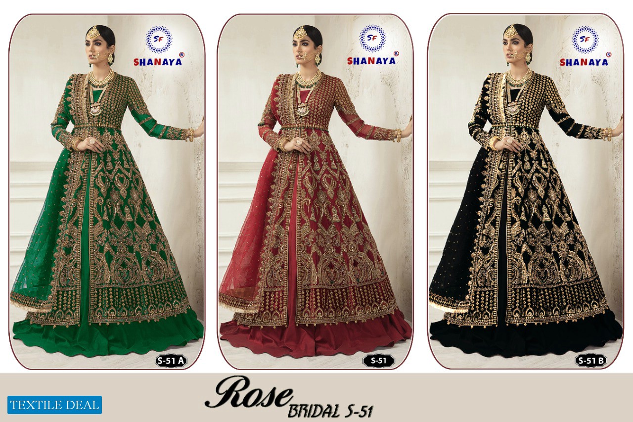 Shanaya Rose Bridal S-51 Wholesale Designer Pakistani Dress