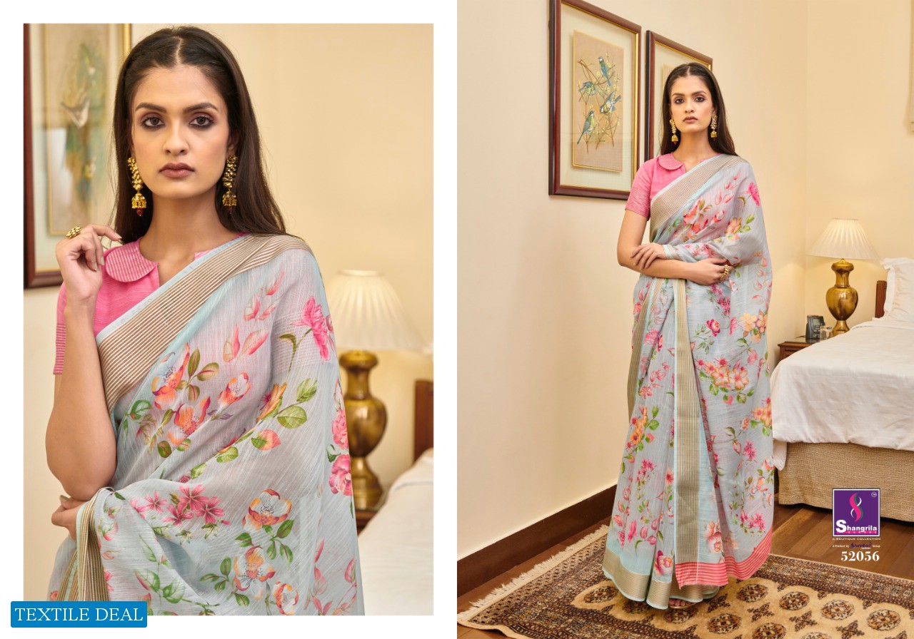Shangrila Jaipuri Linen Vol-4 Wholesale Linen Ethnic Sarees
