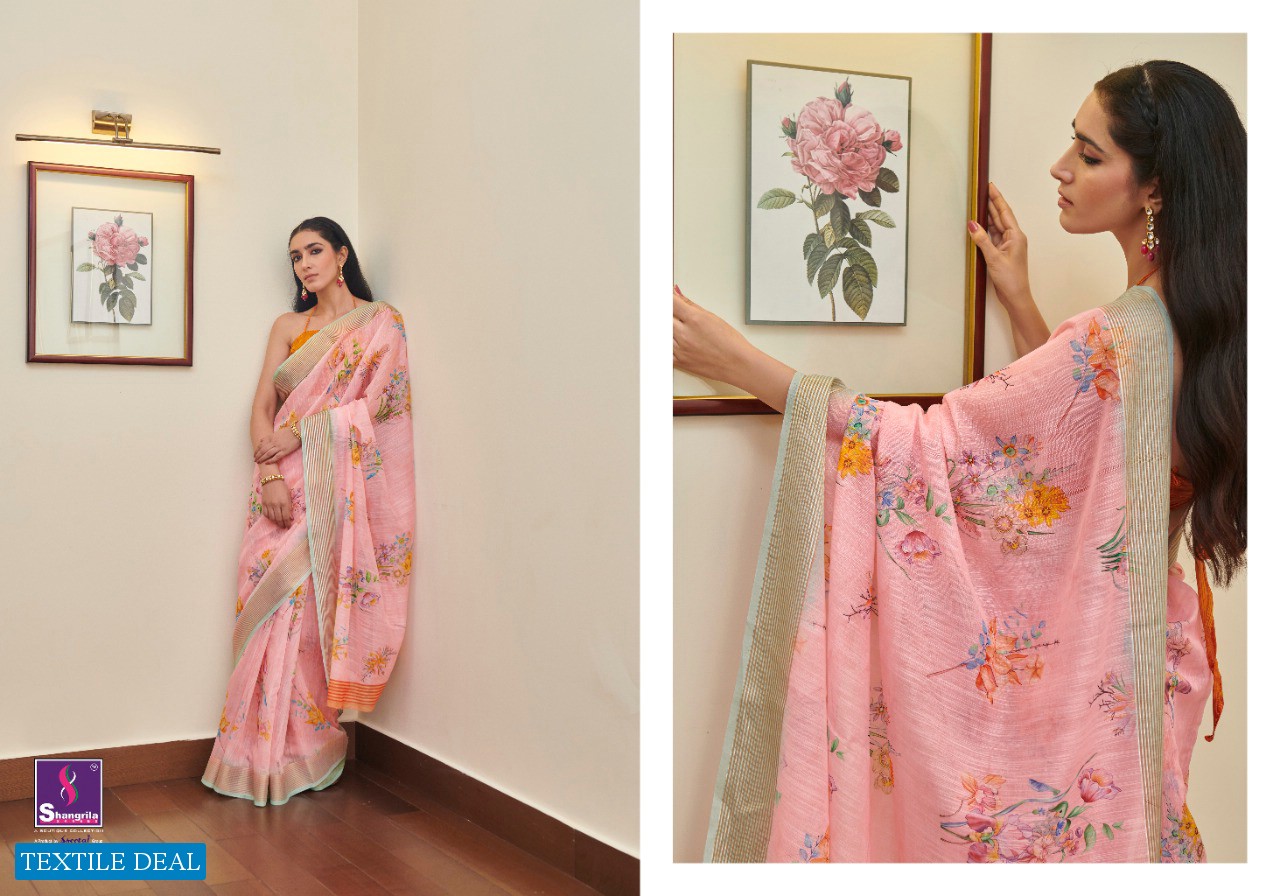 Shangrila Jaipuri Linen Vol-4 Wholesale Linen Ethnic Sarees