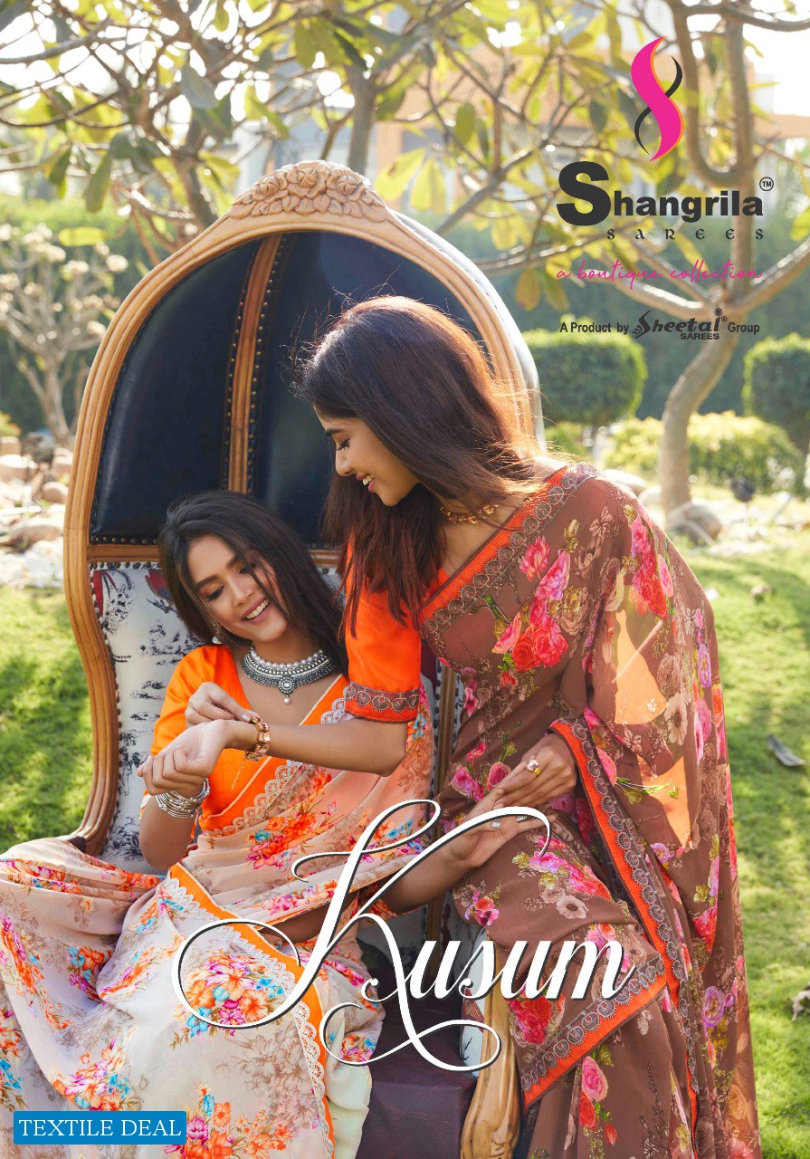 Shangrila Kusum Wholesale Super hit Saree Collection