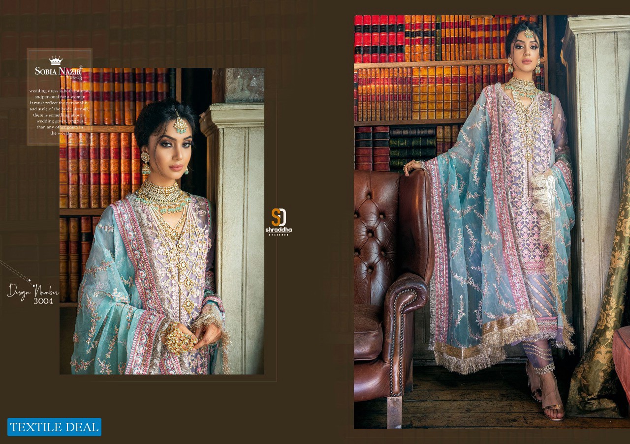 Sharaddha Sobia Nazir Vol-3 Wholesale Pakistani Salwar Suits