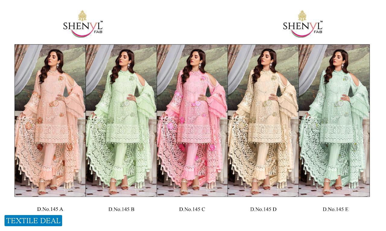 Shenyl DN 145 Colour Wholesale Pakistani Concept Suits