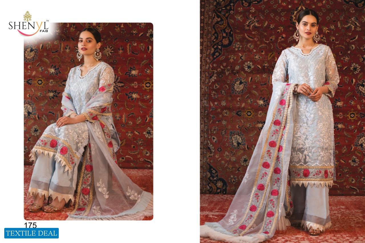 Shenyl Fab Alzohaib Wholesale Fox Georgette Pakistani Dress